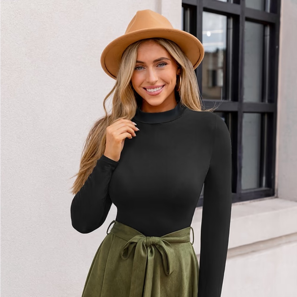 Cupshe NWT Evergreen Days Two Tone Women's Olive Green Tie-Waist Midi Dress - Picture 2 of 10